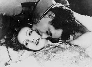 John Gilbert and Greta Garbo